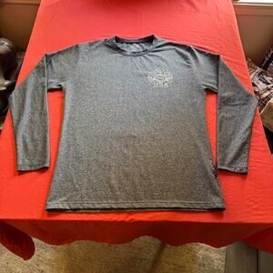 Gray/Blue USA Body Building National Physique Committee (NPC) long sleeve Size L